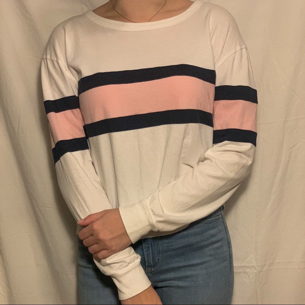 A&F long sleeve cotton crew neck size small